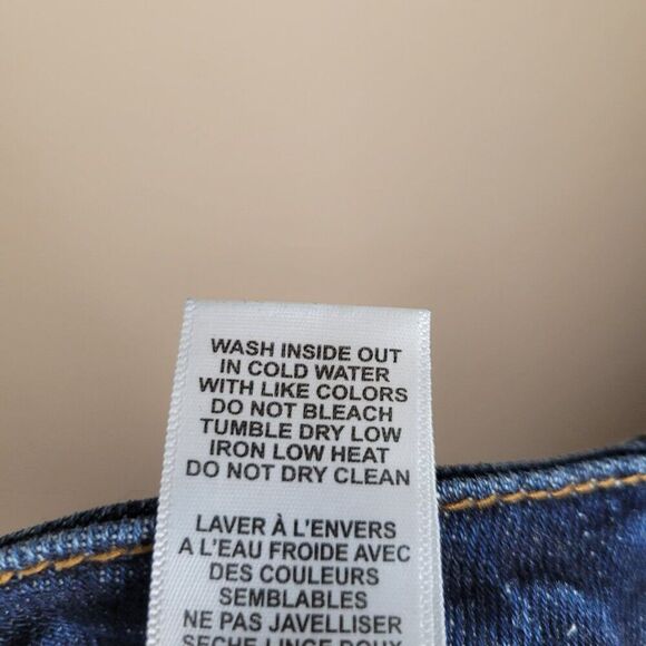 Good American Good Waist Skinny Jeans Chewed Back Pockets Blue Size 27 NWT - Picture 10 of 12